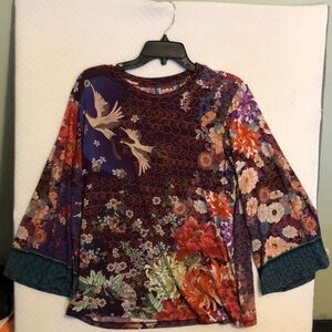 NWT JOHNNY WAS The Janie favorite kimono sleeve tee Phoenix
